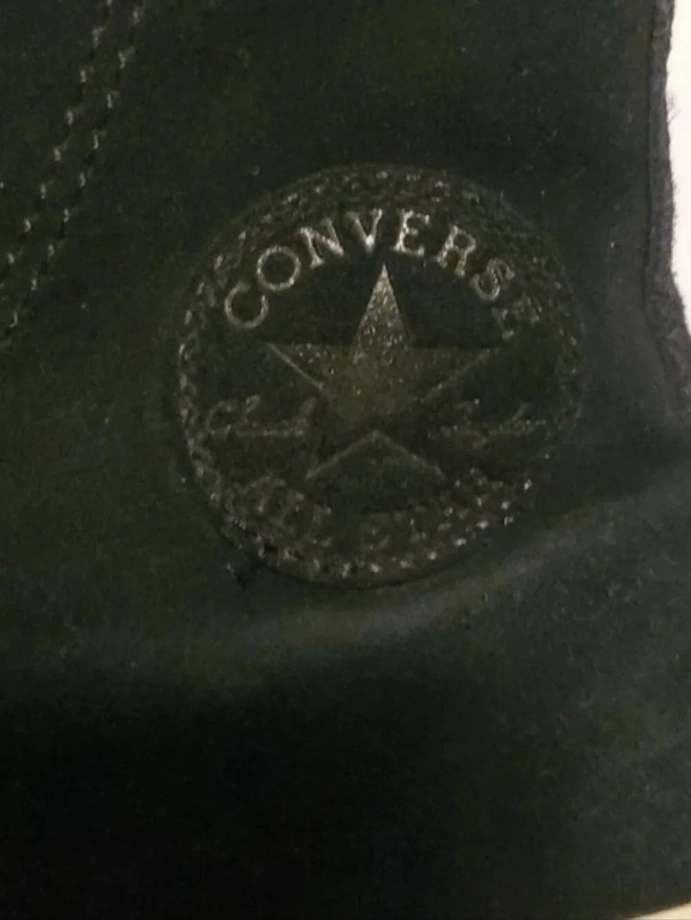 Converse Chuck Taylor All Stars Black Suede High-Top Scalloped Size Youth 3